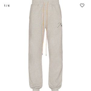 Rhude Grey Logo Sweatpants